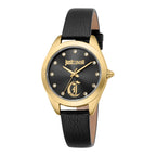 Just Cavalli Luna Leather Black YG Black