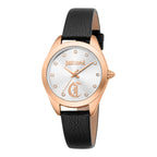 Just Cavalli Luna Leather Black RG Silver