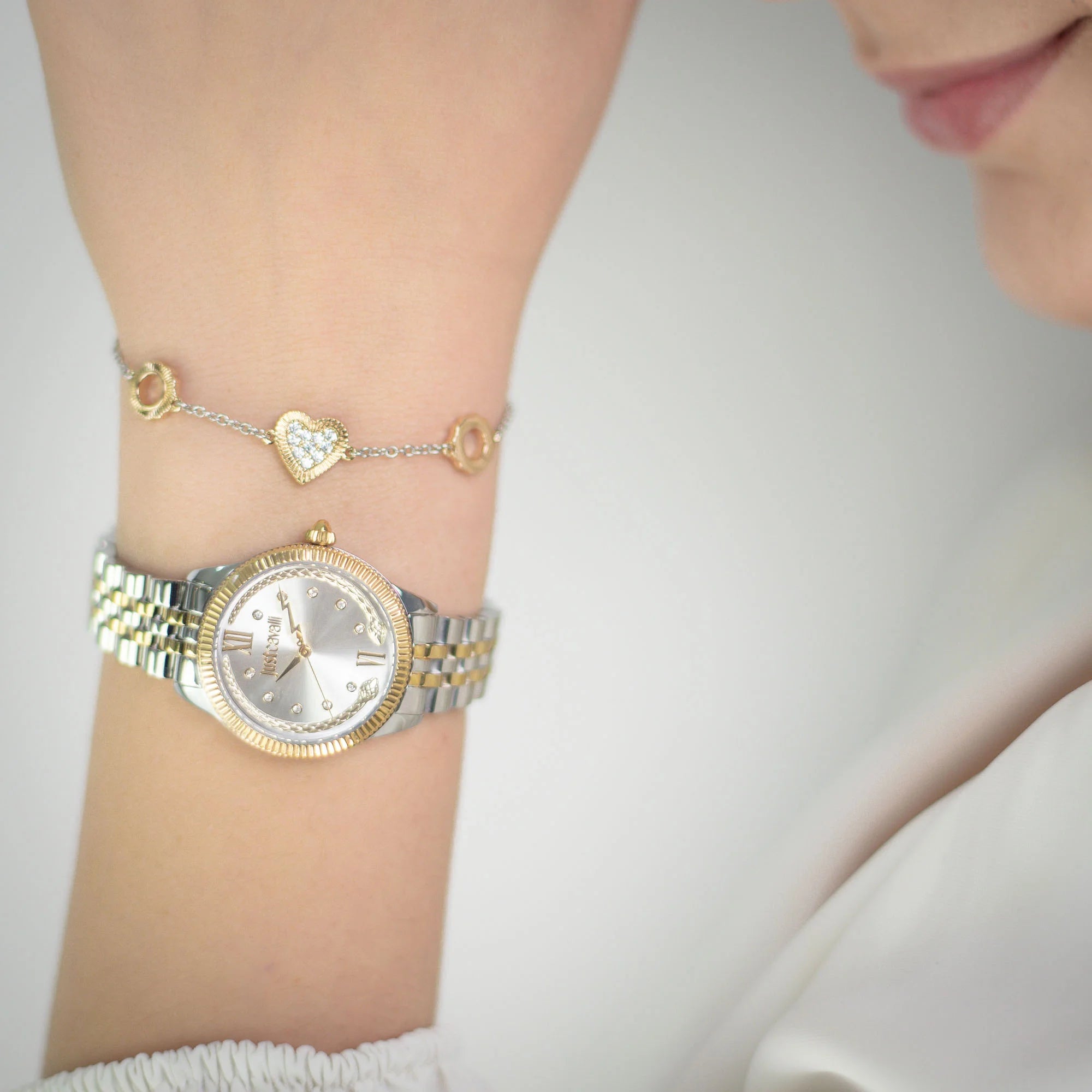 Just Cavalli Lovestruck Valentines Two Tones YG Silver