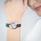 Just Cavalli Perla Leather Black Silver