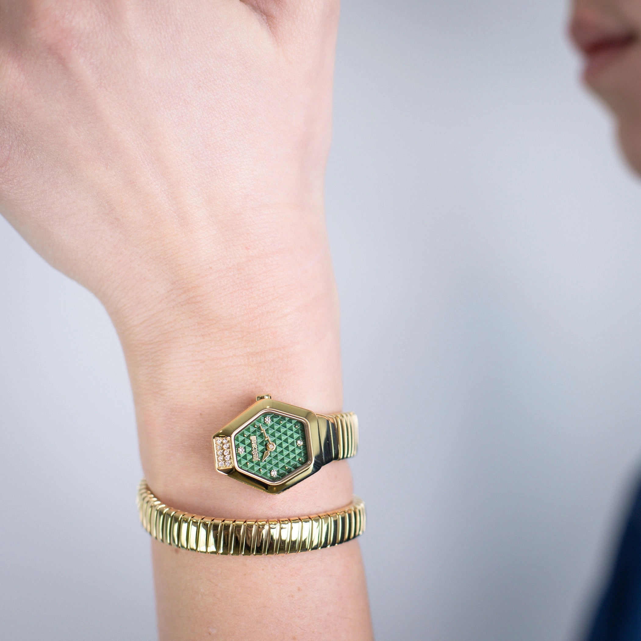 Just Cavalli Splora Yellow Gold Green
