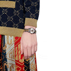 Gucci G Timeless Mystic Cat Steel And Gold Pvd Ladies Watch Ya126596