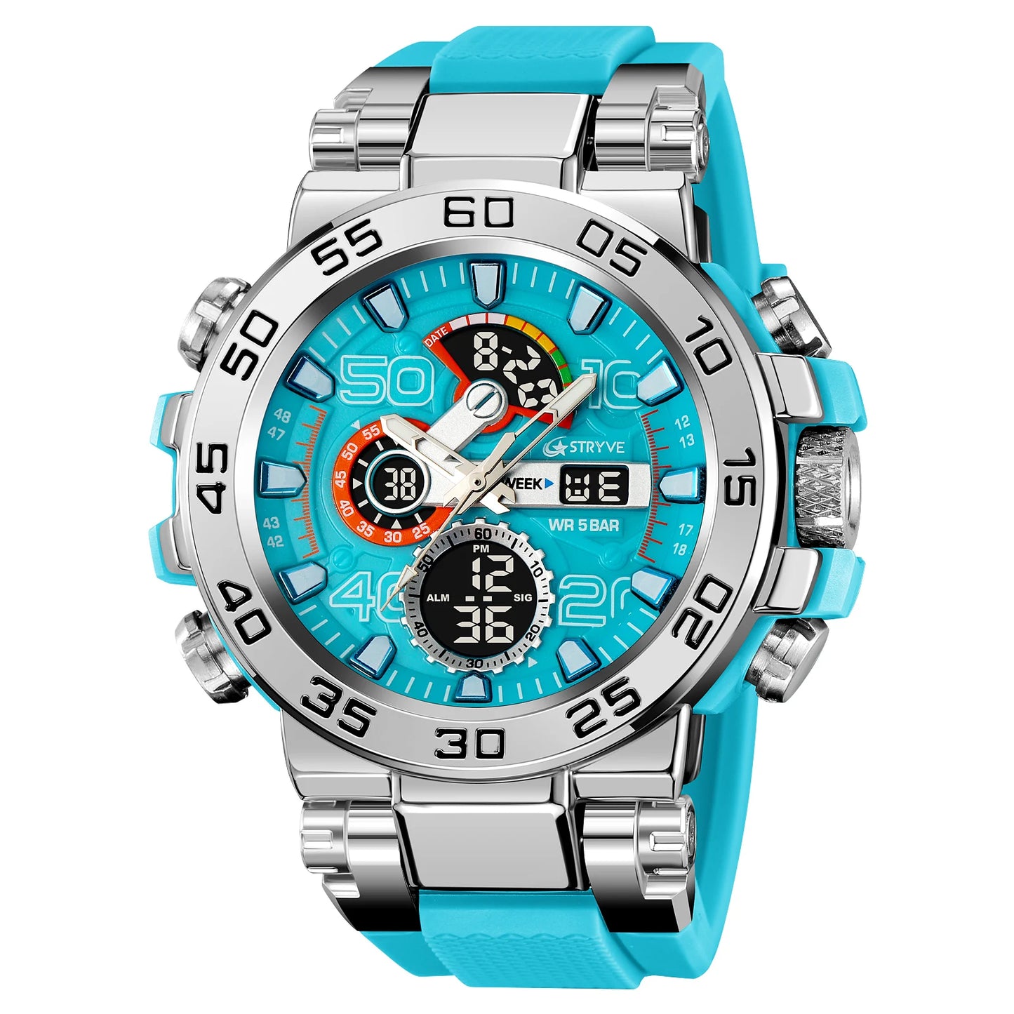 Men's Digital Sport Watch - STRYVE 8030 Chronograph