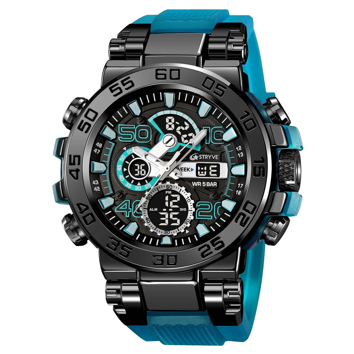 Men's Digital Sport Watch - STRYVE 8030 Chronograph