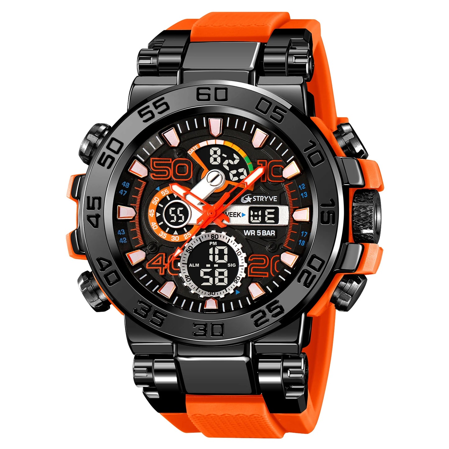 Men's Digital Sport Watch - STRYVE 8030 Chronograph