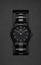 Daniel Wellington Mens Black Iconic Link Ceramic Watch Dw00100414