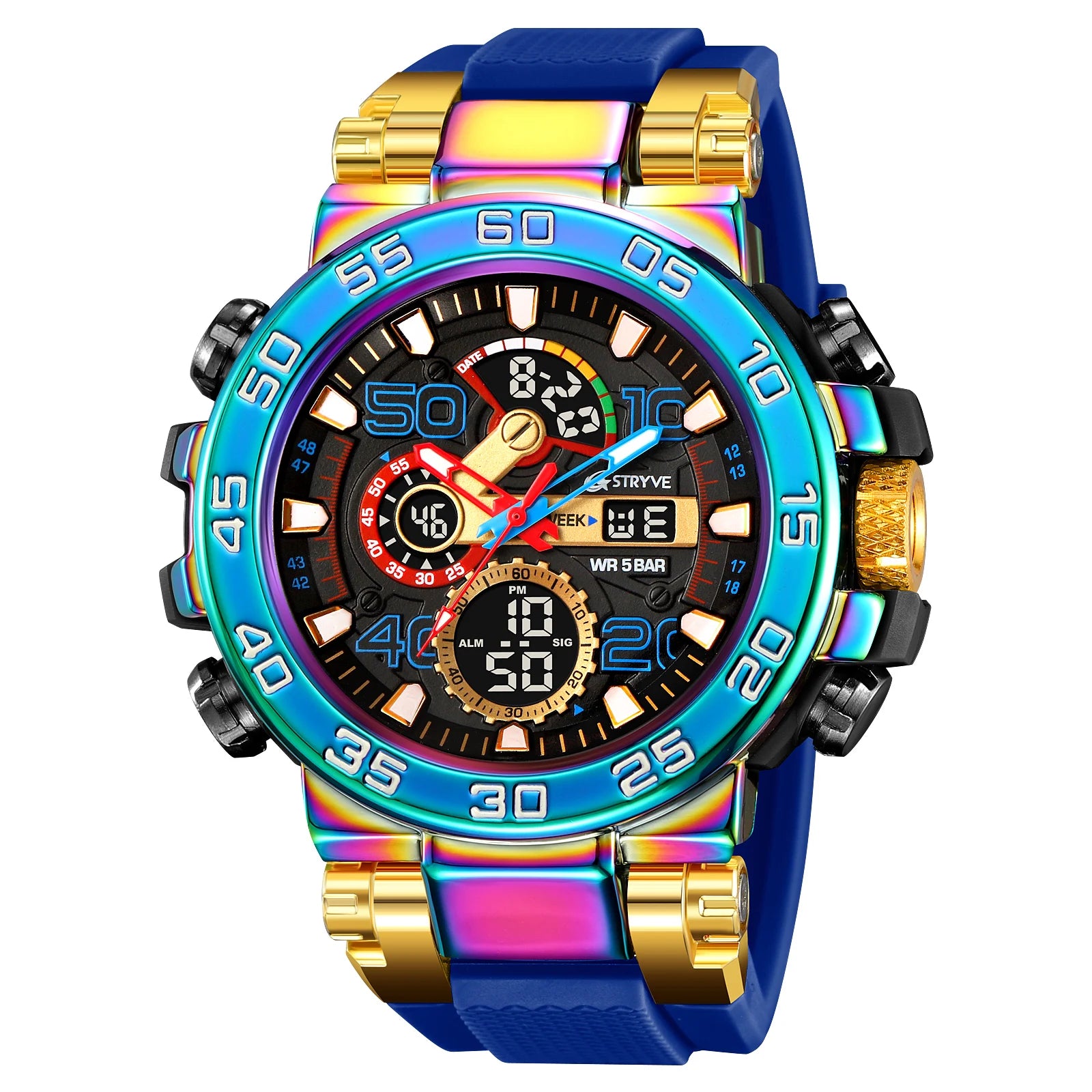 Men's Digital Sport Watch - STRYVE 8030 Chronograph