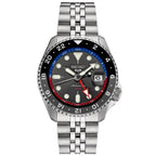 Seiko 5 Sports Gmt Auto Mens Silver Watchssk019k1