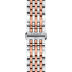 Tissot Mens Watch Tradition Powermatic 80 Open Heart Rose Silver T0639072203801