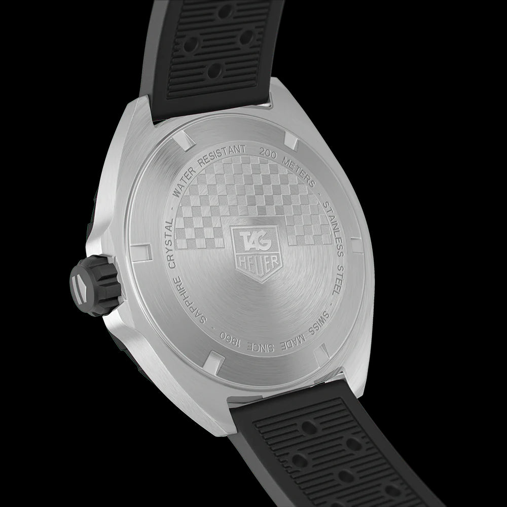 Tag Heuer Formula 1 Quartz Black Dial Black Rubber Strap Watch For Men Waz1112 Ft8023