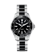 Tag Heuer Aquaracer Stainless Steel And Black Ceramic Ladies Watch