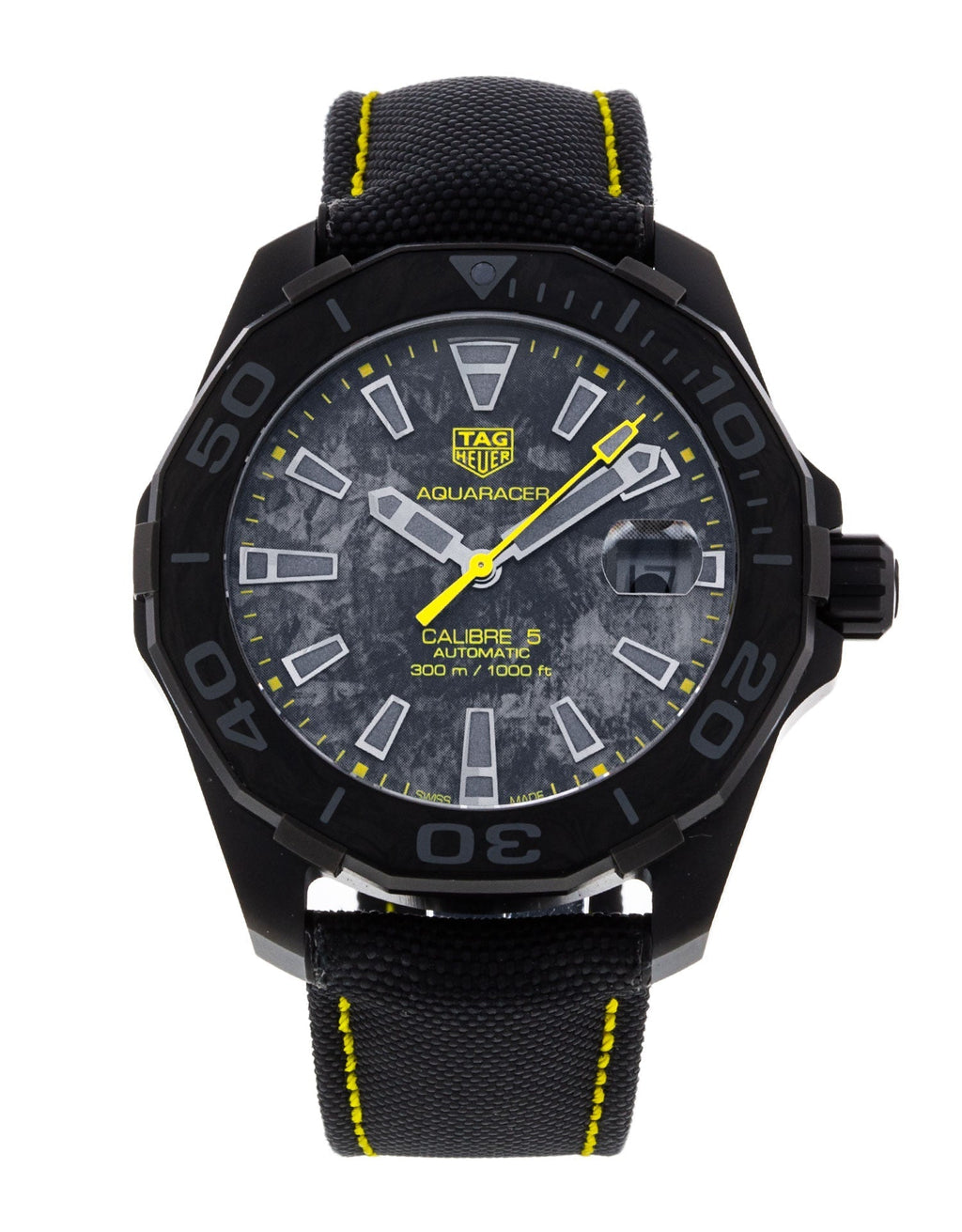 Tag Heuer Aquaracer Carbon Dial Watch For Men WBD218B FC6446