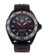 Tag Heuer Formula 1 Senna Special Edition Black Dial Two Tone Rubber Strap Watch For Men Waz1014 Ft8027
