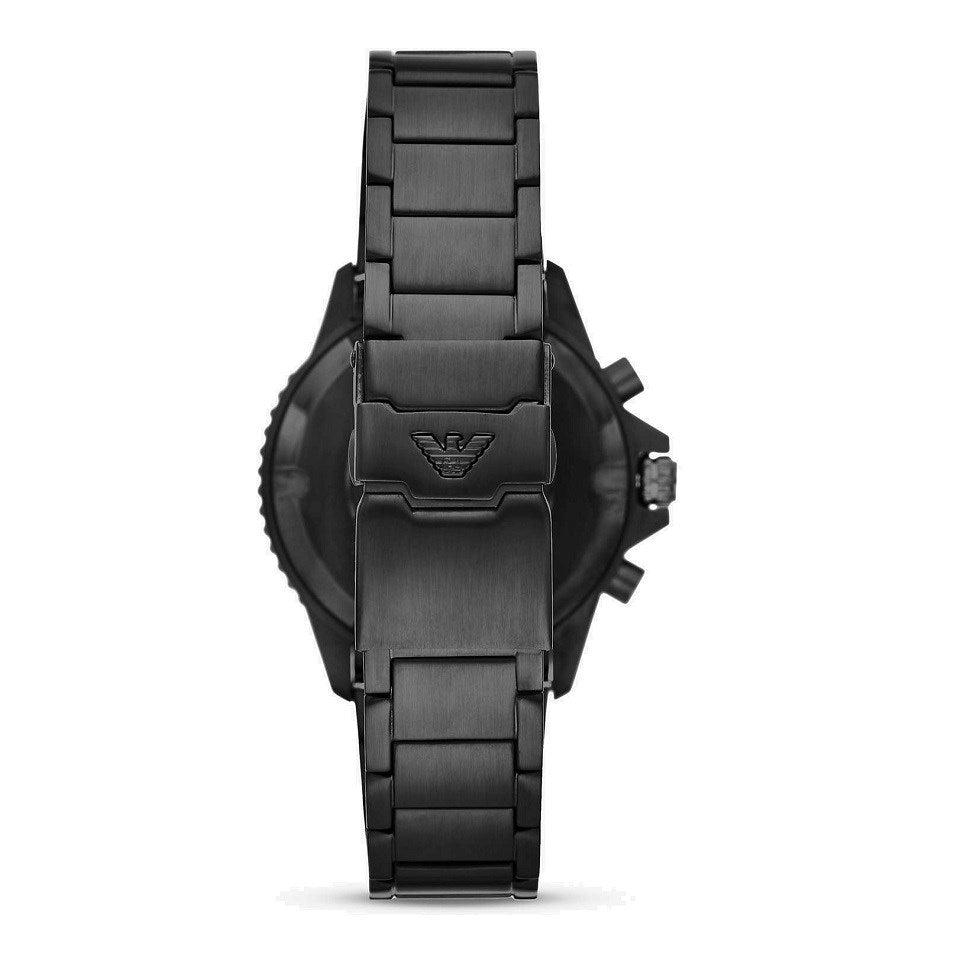 Emporio Armani Mens Ar11363 Black Stainless Steel Chronograph Watch