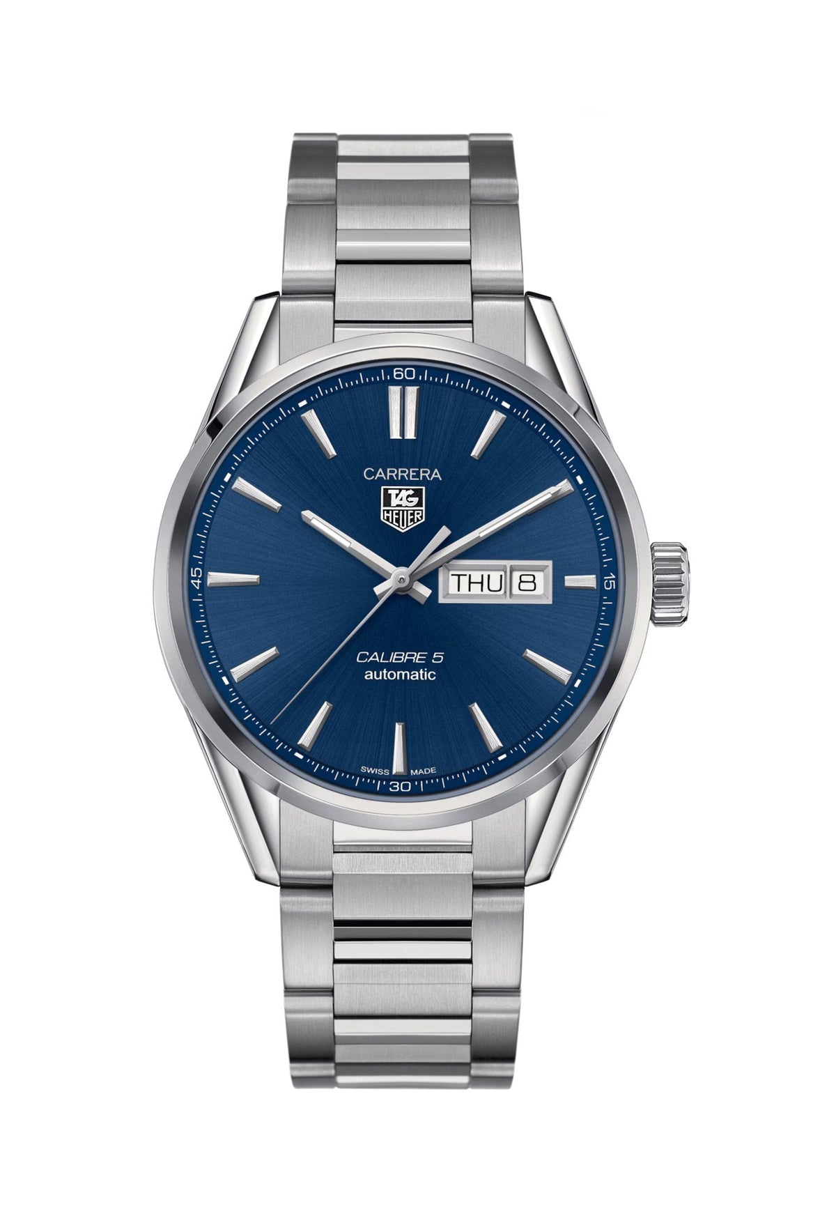 TAG Heuer Carrera Calibre 5 Men's Blue Dial Watch WAR201E.BA0723