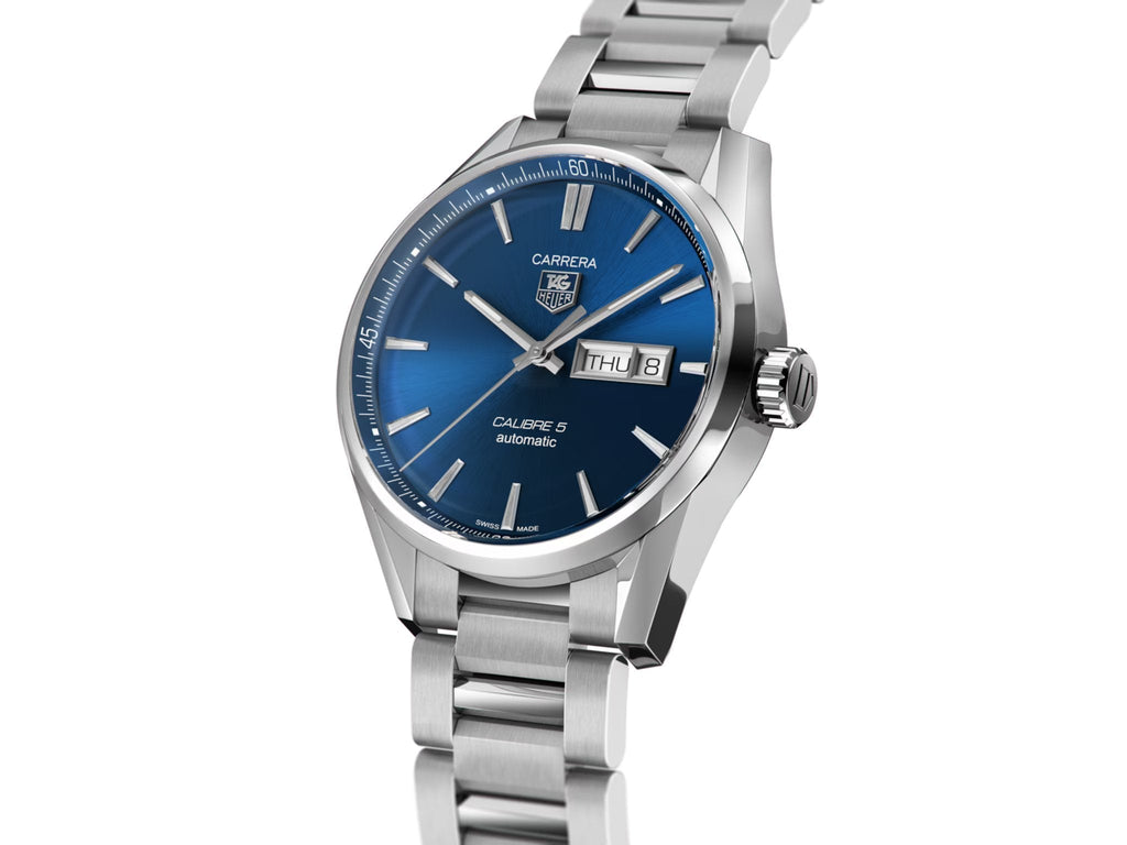 TAG Heuer Carrera Calibre 5 Men's Blue Dial Watch WAR201E.BA0723