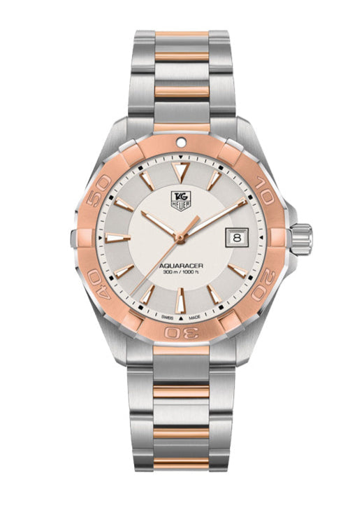 Tag Heuer Aquaracer White Dial Watch For Men WAY1150 BD0911