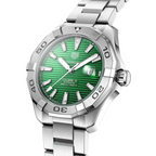 TAG Heuer Aquaracer Calibre 5 Green Dial Automatic Men's Watch, 43mm — WAY2015.BA0927