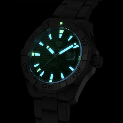 TAG Heuer Aquaracer Calibre 5 Green Dial Automatic Men's Watch, 43mm — WAY2015.BA0927