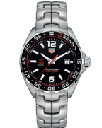Tag Heuer Formula 1 Quartz Senna Limited Edition Black Dial Silver Steel Strap Watch For Men Waz1012 Ba0883