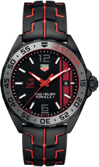 Tag Heuer Formula 1 Senna Special Edition Black Dial Two Tone Rubber Strap Watch For Men Waz1014 Ft8027