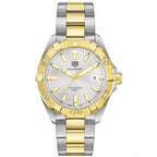 Tag Heuer Aquaracer Silver Dial Two Tone Steel Strap Watch For Women WBD1120 BB0930