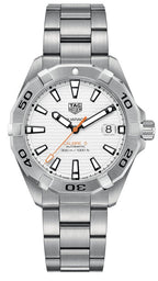 Tag Heuer Aquaracer Automatic White Dial Silver Steel Strap Watch For Men WBD2111 BA0928