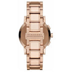 Ladies Swiss Rose Gold Tone Stainless Steel Burberry Watch Bu9204