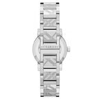 Ladies The City Engraved Silver Steel Burberry Bracelet Watch Bu9233