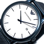 Emporio Armani Ar11025 Men S Luigi Blue Pvd Watch