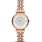 Emporio Armani Ar11244 Ladies Rose Gold Glitz Watch