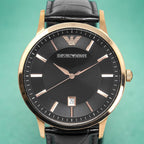 Emporio Armani Ar2425 Men S Renato Rose Gold Pvd Watch