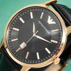 Emporio Armani Ar2425 Men S Renato Rose Gold Pvd Watch