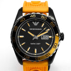 Emporio Armani Ar6046 Men S Sportivo Orange Watch