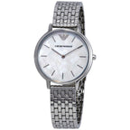 Emporio Armani Mother Of Pearl Dial Silver Steel Strap Watch For Women Ar11112