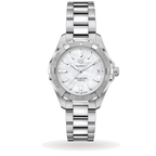 Tag Heuer Aquaracer Mother Of Pearl Dial Silver Steel Strap Watch For Women WBD131A BA0748