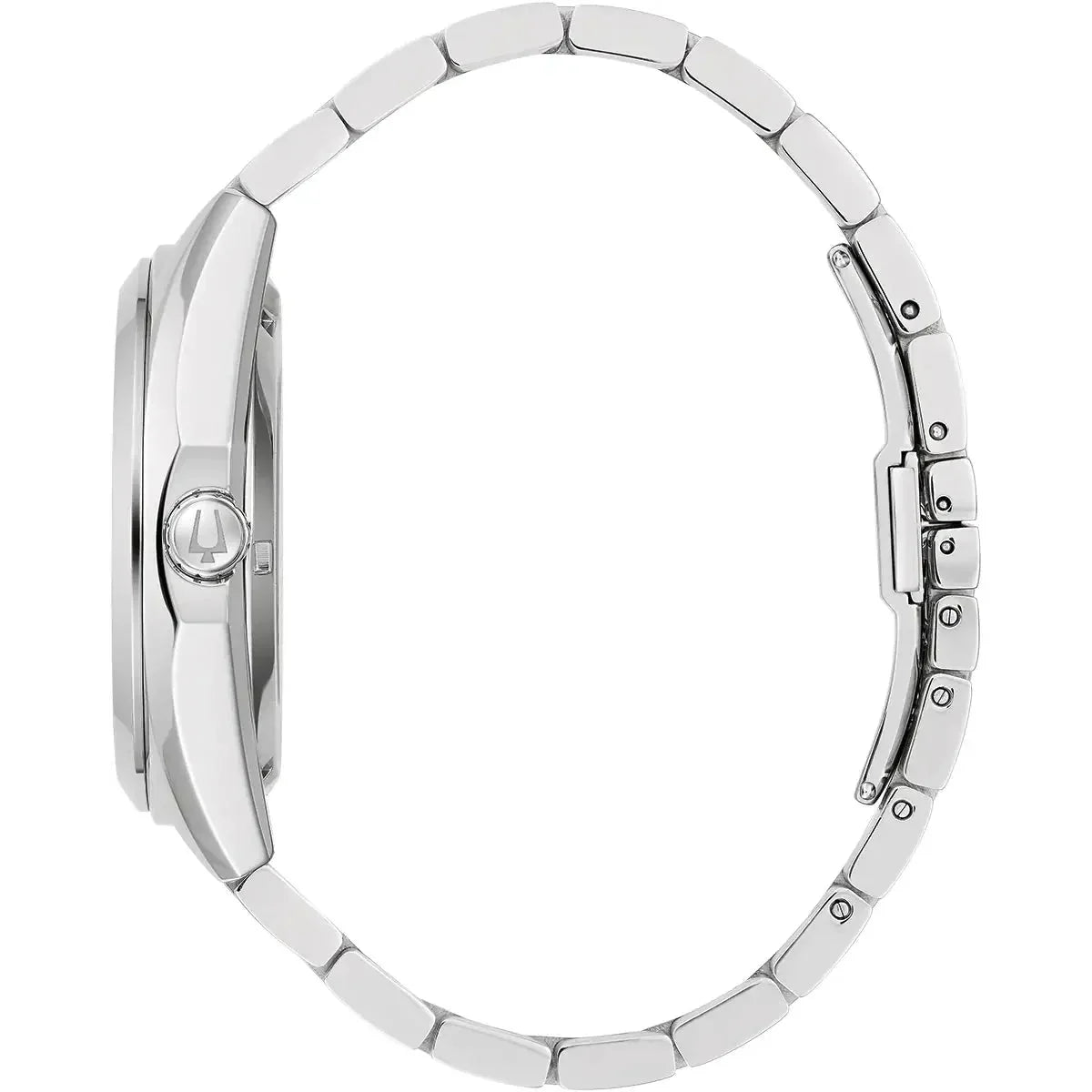 Bulova Surveyor Auto Mens Silver Watch 96a274