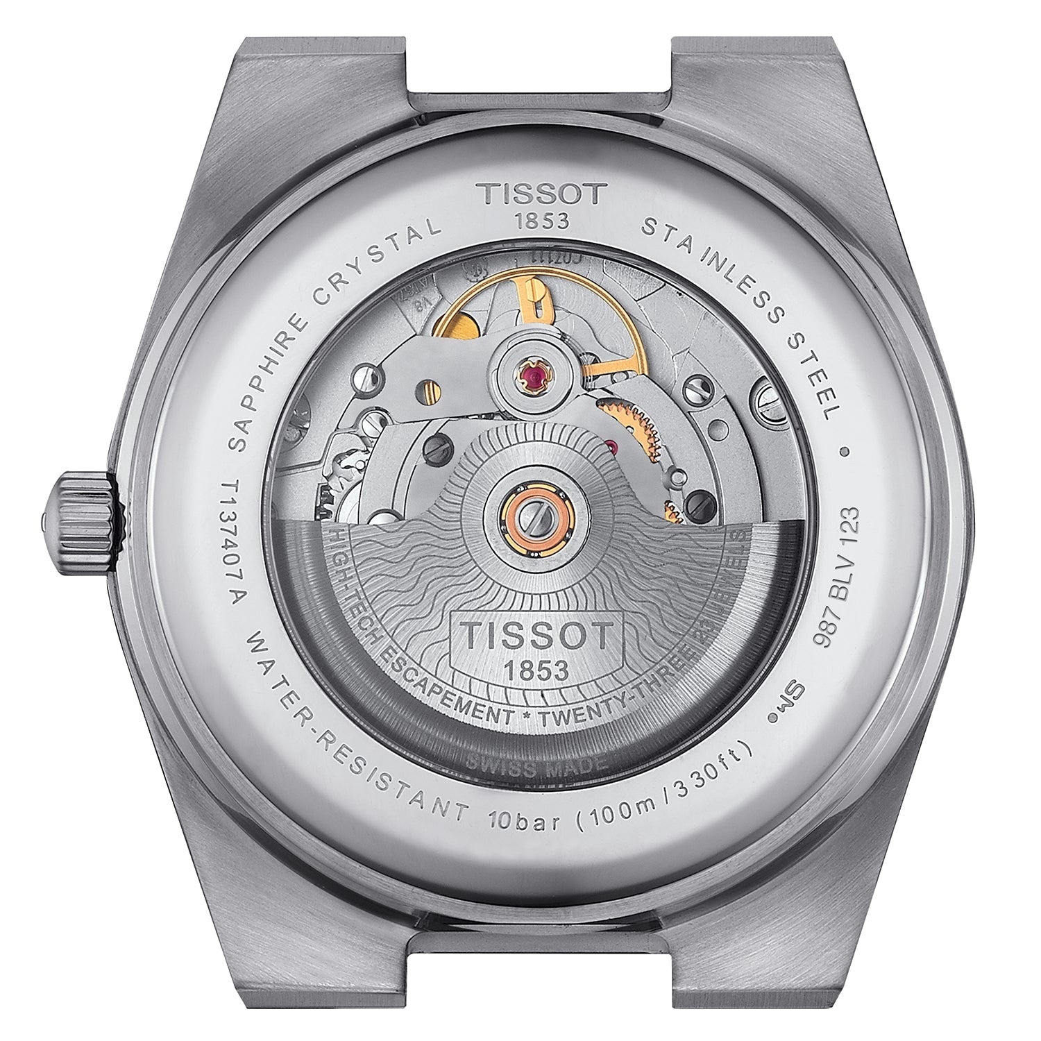 Tissot Prx Powermatic 80 Mens Silver Watch T1374072103100