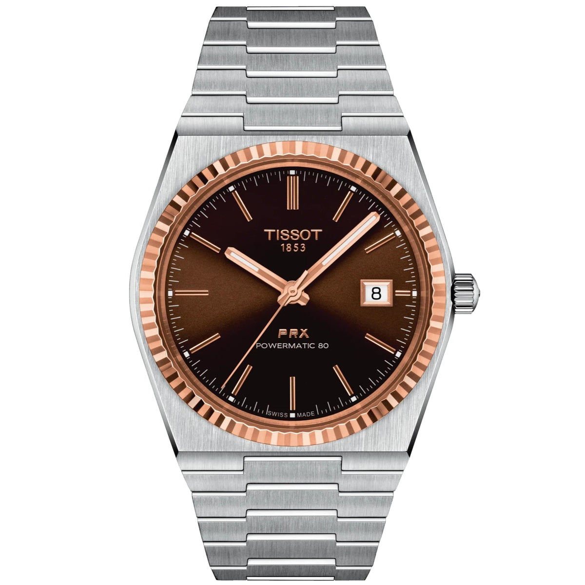 Tissot Prx Powermatic 80 Mens Silver Watch T931 407 41 291 00