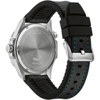 Marine Star Black Leather Watch 96b337