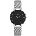 Daniel Wellington Ladies Silver Petite Stirling Watch Dw00100162