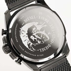 Diesel Dz4527 Men S Chronograph Mega Chief Gunmetal Mesh Watch