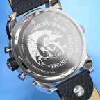 Diesel DZ7125 Men's Chronograph Big Daddy Silver Black Watch