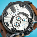 Diesel Dz7269 Men S Chronograph Little Daddy White Brown Watch