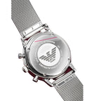 Emporio Armani Ar0390 Men S Chronograph Steel Watch