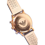 Emporio Armani Ar0398 Men S Classic Gianni Chronograph Rose Gold Watch