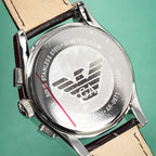 Emporio Armani Ar0671 Men S Valente Chronograph Brown Watch