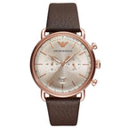 Emporio Armani Ar11106 Men S Aviator Brown Watch