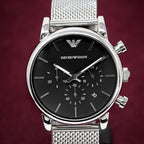 Emporio Armani AR1808 Men's Luigi Chronograph Mesh Watch