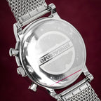 Emporio Armani AR1808 Men's Luigi Chronograph Mesh Watch